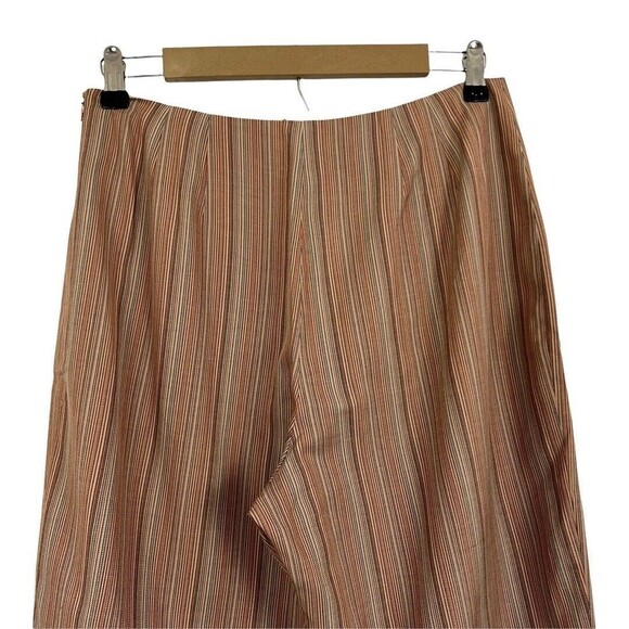 Pursuits, Ltd. Womens Size 10 Multi-Color Striped Silk Blend Cropped Pants - Picture 4 of 5